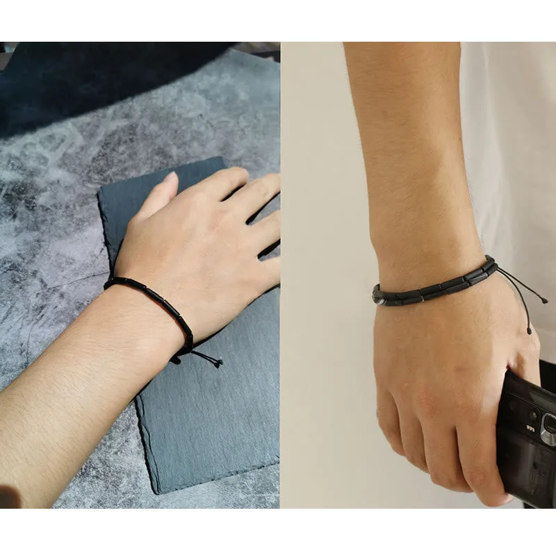 Mythstone Black Onyx Bead Support Protection Bracelet - Image 11