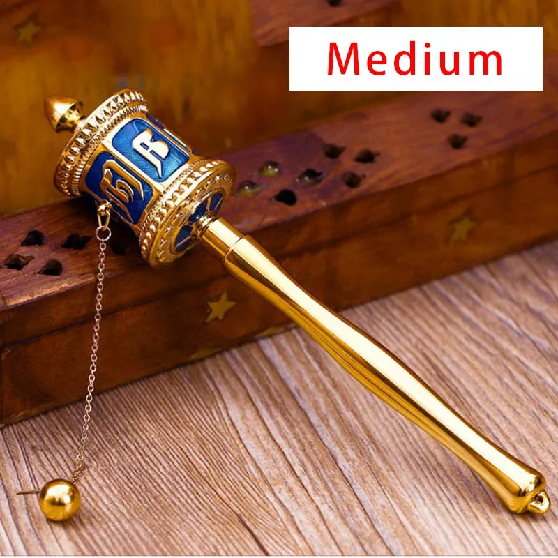 Mythstone Tibetan Prayer Wheel Six True Words Blessing Meditation Decoration - Image 4