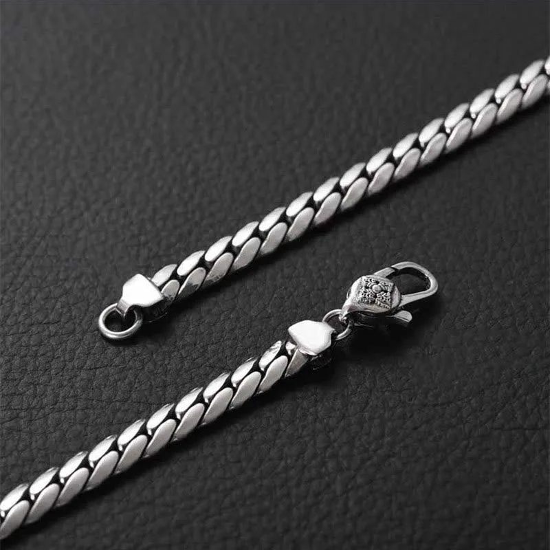 Mythstone Double Dorje Vajra Strength Punk Copper Chain Bracelet Necklace - Image 17