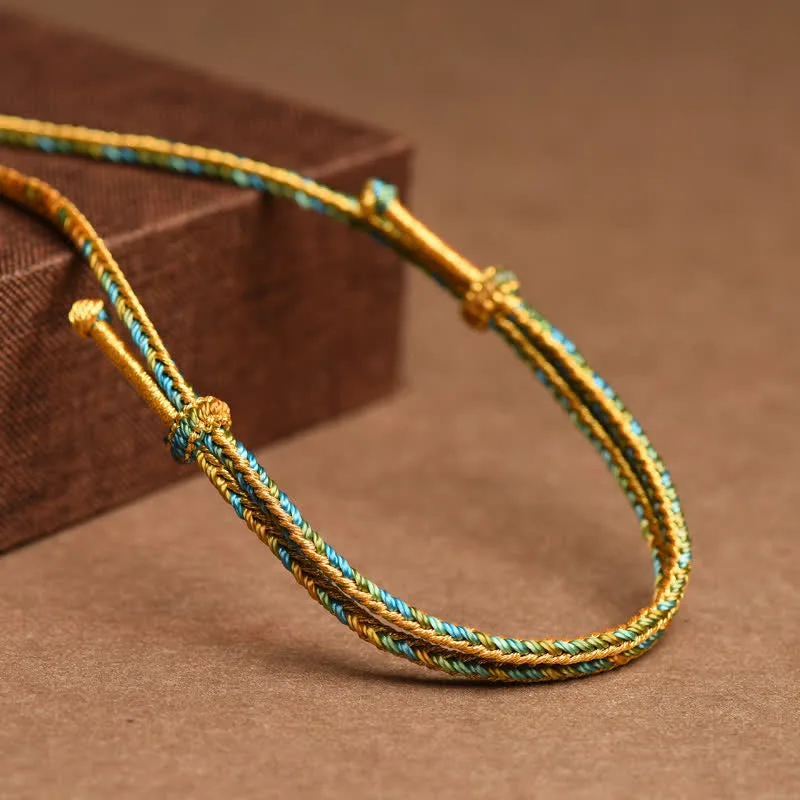 Mythstone Colorful String Copper Wealth Necklace Pendant - Image 7