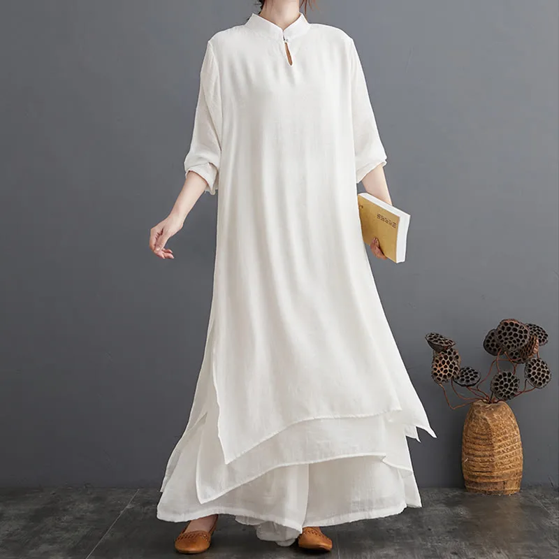 Mythstone Simple Pattern Meditation Prayer Spiritual Zen Practice Yoga Clothing Women's Set - Image 21