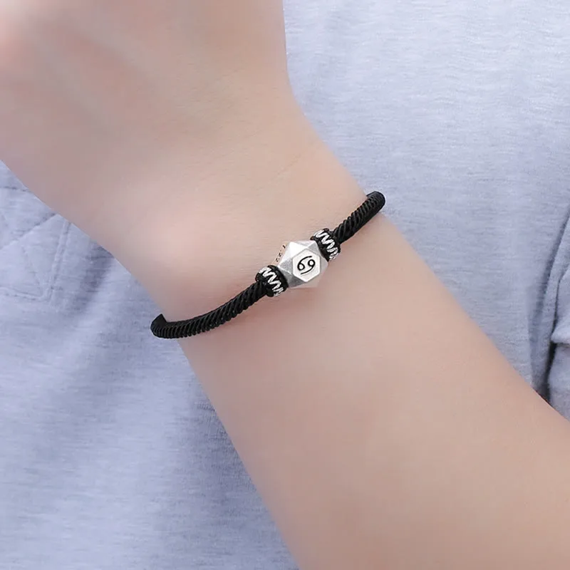 Mythstone 999 Sterling Silver 12 Constellations of the Zodiac Protection Handmade String Bracelet - Image 8