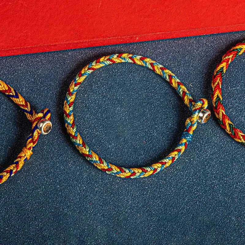 Mythstones "May you be safe and sound all year round" Lucky Multicolored Bracelet - Image 5