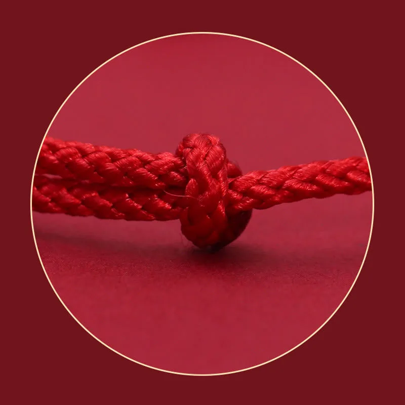 Mythstone 999 Sterling Silver Bean Design Luck Connection Handmade Braided Bracelet - Image 7