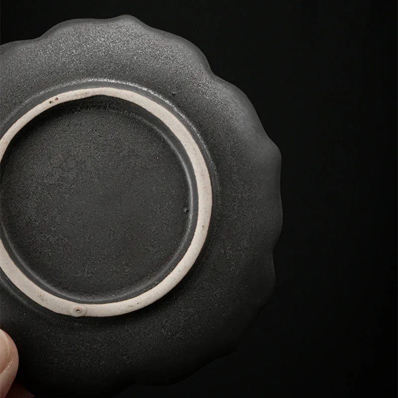 Mythstone Vintage Lotus Flower Ceramic Cup Mat Pad Tea Cup Coaster Kung Fu Tea Mat - Image 5