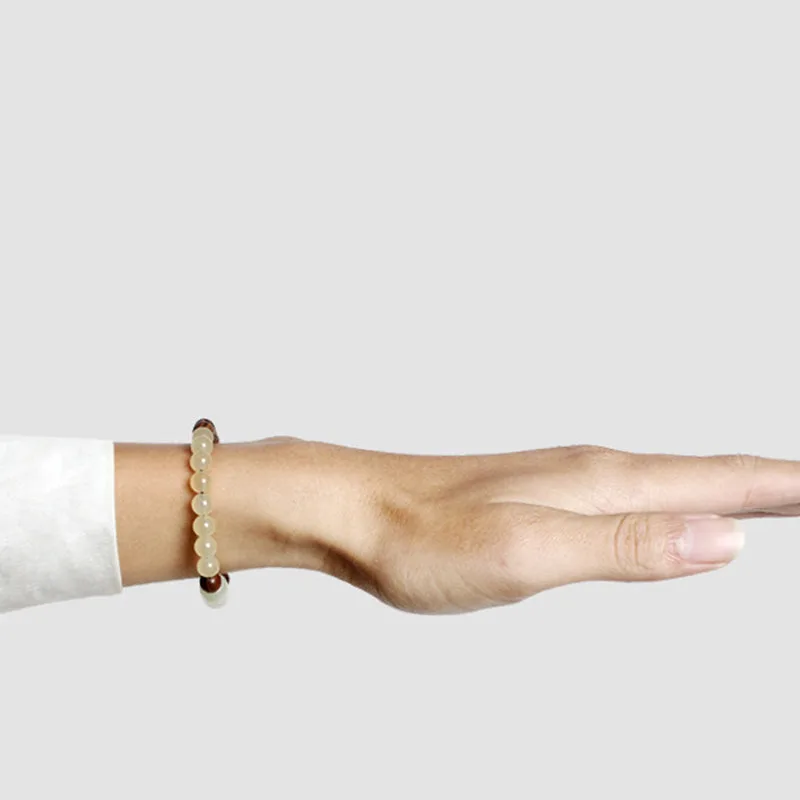 Mythstones Jade Sandalwood Luck Abundance Bracelet - Image 6