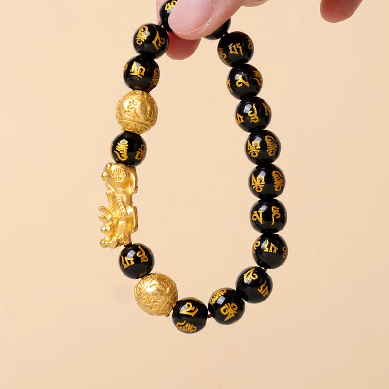 MythStone FengShui PiXiu Obsidian Wealth Bracelet - Image 5