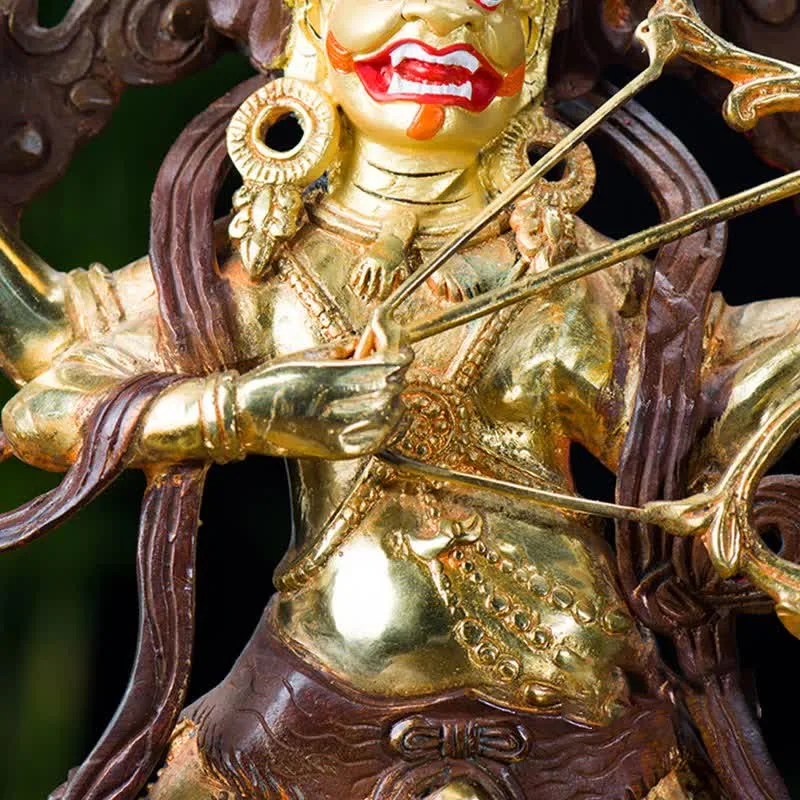 Mythstone Kurukulla Buddha Figurine Serenity Copper Statue Home Decoration - Image 7