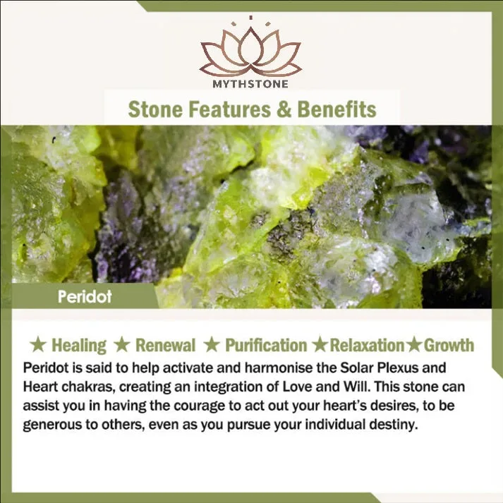 Mythstone Natural Peridot Ebony Wood Love Tassels Hairpin - Image 10