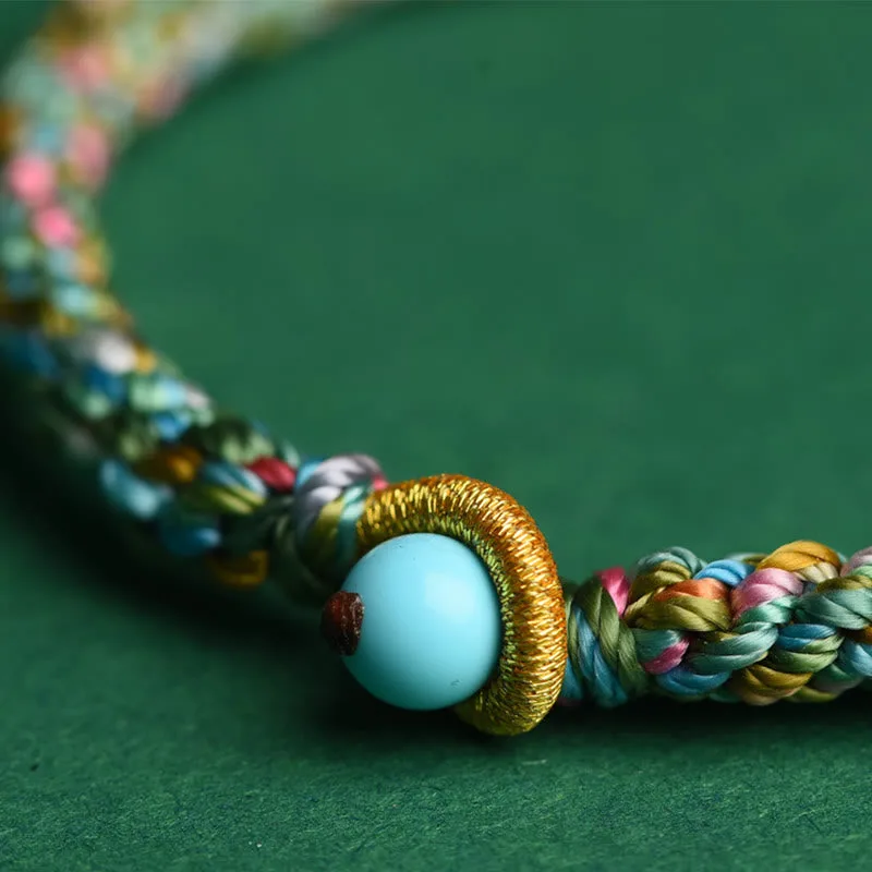 Mythstone Colorful Rope Luck Handcrafted Braided Child Adult Bracelet - Image 7