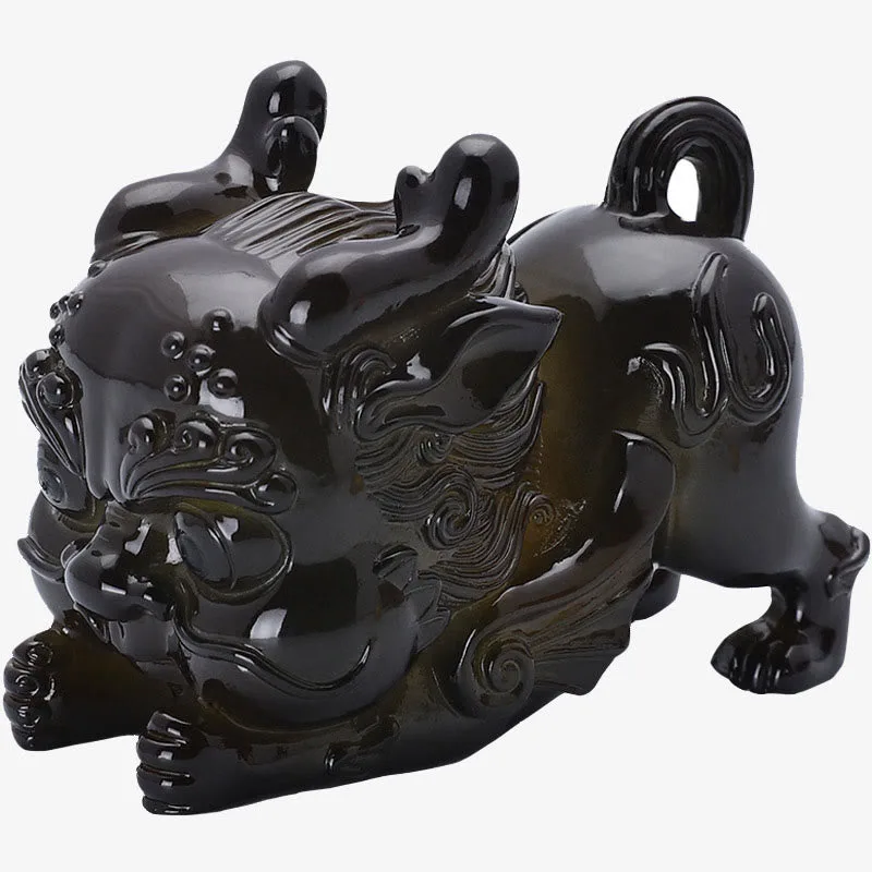 Mythstone Color Changing Small PiXiu Ingot Resin Tea Pet Wealth Home Figurine Decoration - Image 5