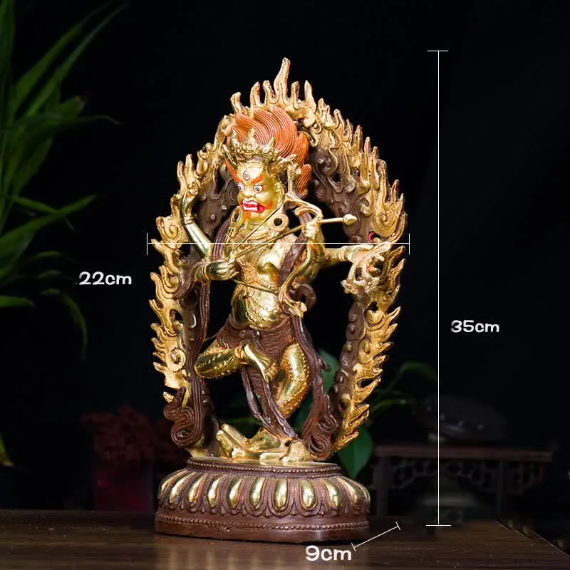 Mythstone Kurukulla Buddha Figurine Serenity Copper Statue Home Decoration - Image 9