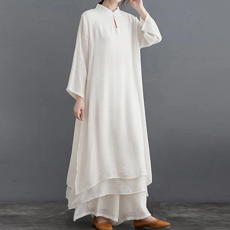 Mythstone Simple Pattern Meditation Prayer Spiritual Zen Practice Yoga Clothing Women's Set - Image 20