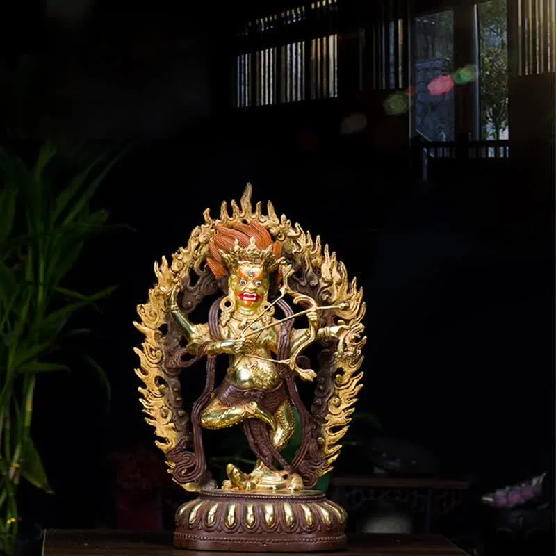 Mythstone Kurukulla Buddha Figurine Serenity Copper Statue Home Decoration - Image 3