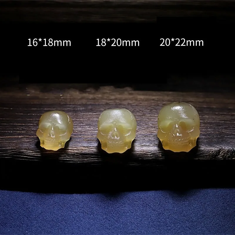 Mythstone Handmade Tibetan Sheep Horn Skull The Lord of the Corpse Forest Yak Bone Engraved Luck Bracelet - Image 20