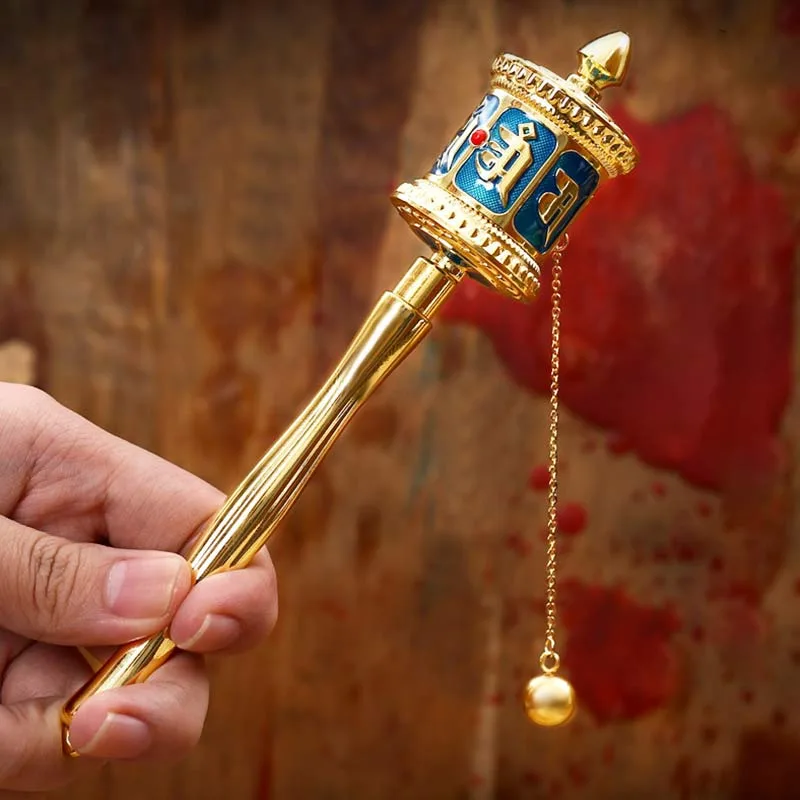 Mythstone Tibetan Prayer Wheel Six True Words Blessing Meditation Decoration - Image 5