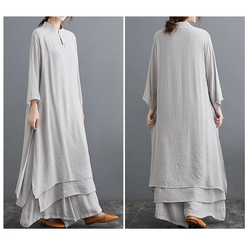 Mythstone Simple Pattern Meditation Prayer Spiritual Zen Practice Yoga Clothing Women's Set - Image 8