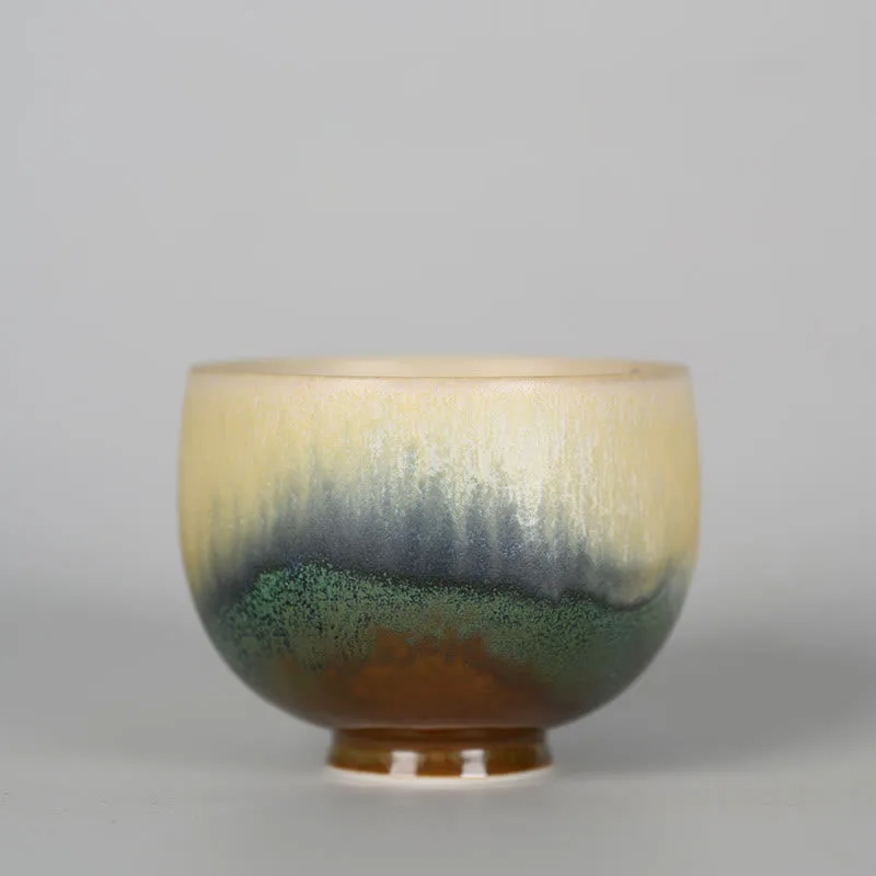 Mythstone Vintage Furnace Transmutation Kiln Porcelain Teacup Kung Fu Tea Cup - Image 3