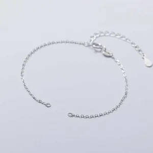 Mythstone 925 Sterling Silver Semi-finished Chain Blessing Bracelet