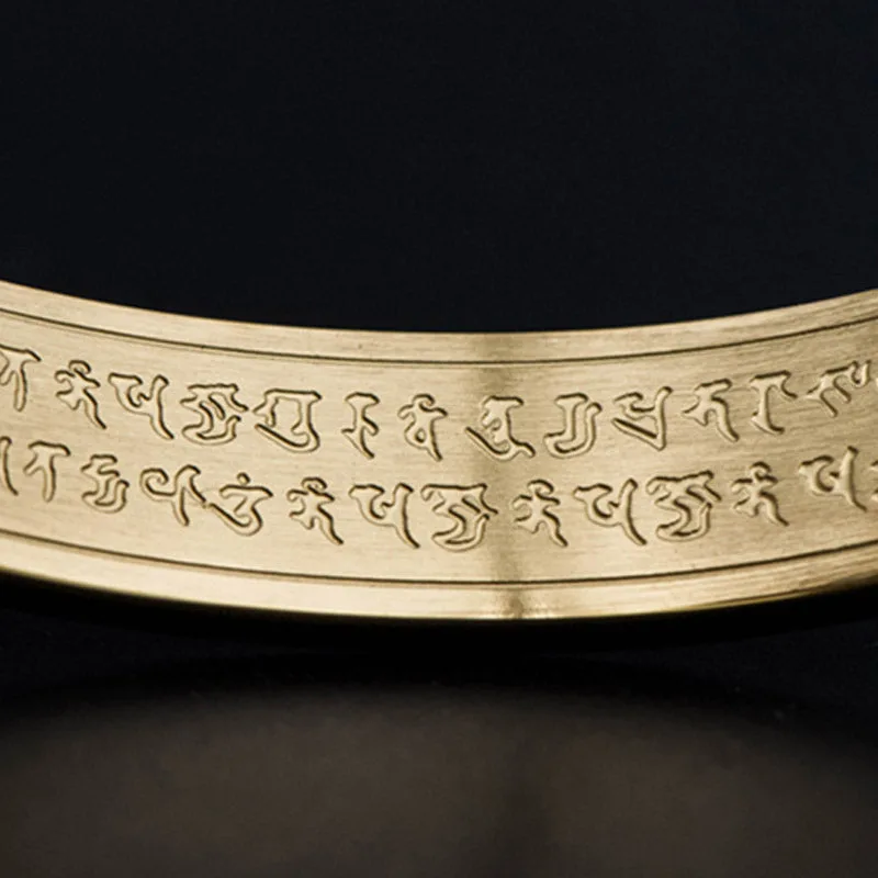 Mythstone Shurangama Mantra Engraving Titanium Steel Blessing Bracelet - Image 10