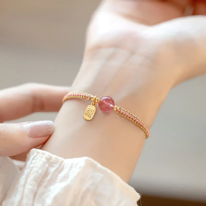 MythStone Red Agate Jade Lotus Confidence Calm String Bracelet - Image 14