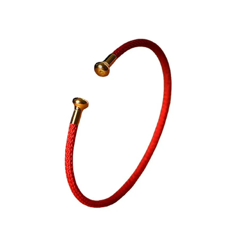 Mythstone Simple Design Handmade Luck Braid String Cuff Bracelet - Image 8