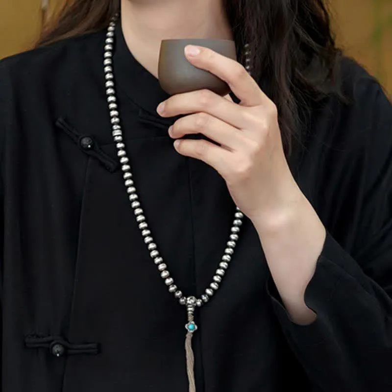 Mythstone 108 Mala Beads 925 Sterling Silver Red Agate Turquoise Confidence Charm Bracelet - Image 12