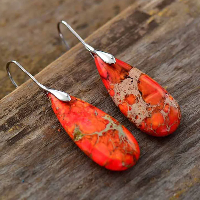 Emperor Stone Healing Crystal Earrings - Image 9