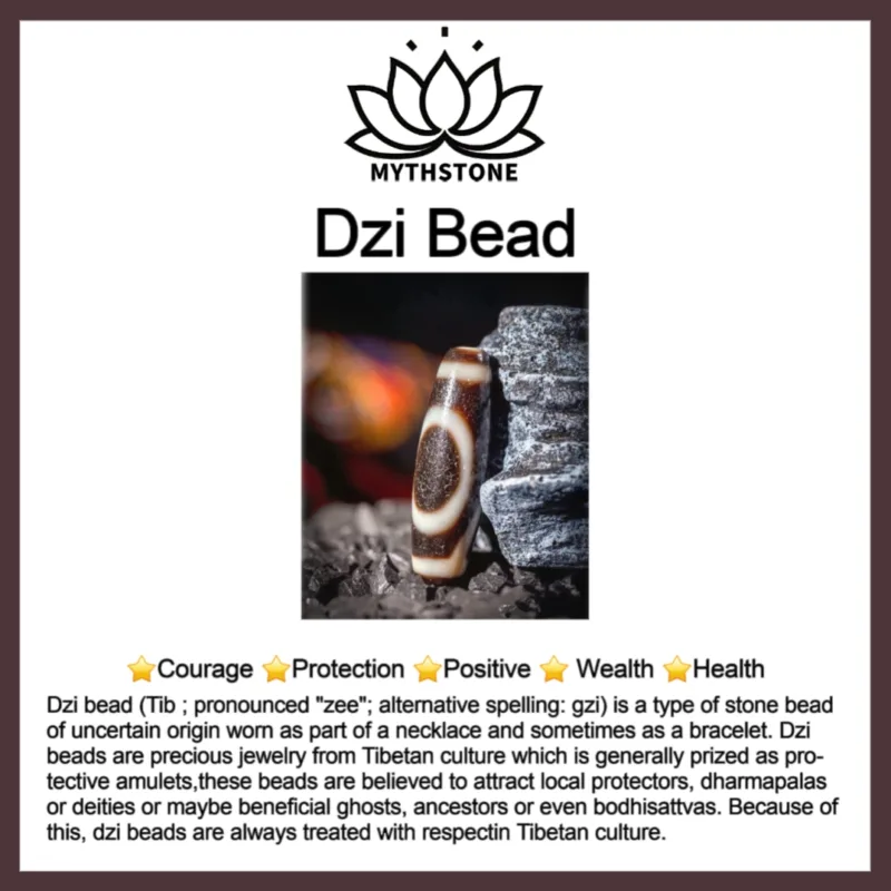 Mythstone Natural Bodhi Seed Lotus Dzi Bead Peace Harmony Charm Bracelet - Image 19