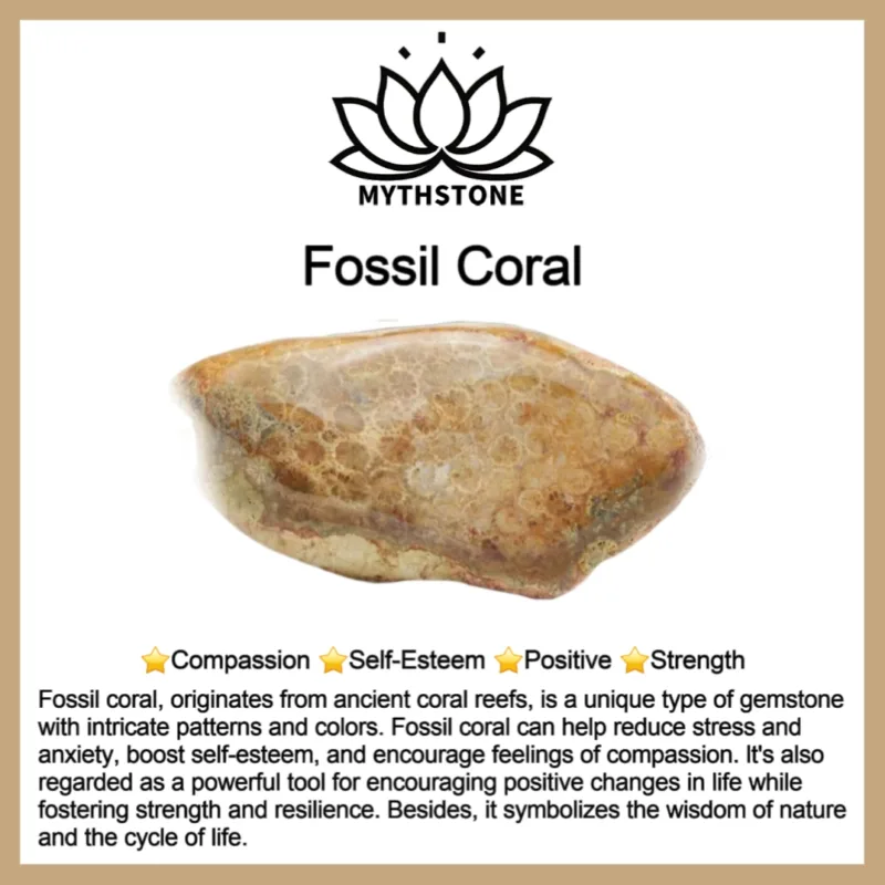 Mythstone Fossil Coral Compassion Bracelet - Image 6