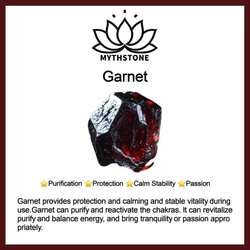 MythStone Natural Garnet Strawberry Quartz Crystal Fox Koi Fish Peace Buckle Fortune Protection Triple Wrap Bracelet - Image 17