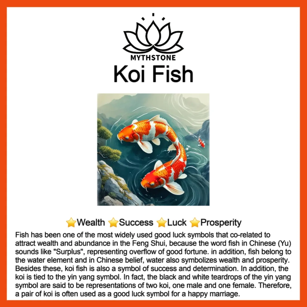 Mythstone 14K Gold Plated Koi Fish Luck Wealth Braided Bracelet - Image 14