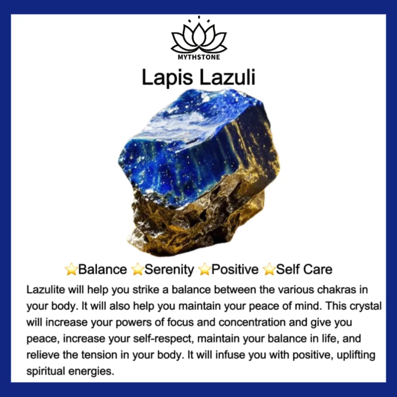 Mythstone - Tibetan Mala Lapis Lazuli Positive Bracelet - Image 8