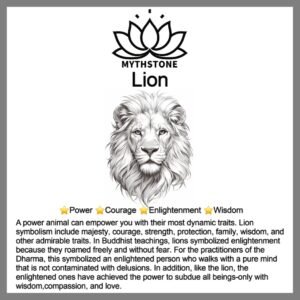 Mythstone Natural Silver Sheen Obsidian Lion Wrist Mala Protection Tassels Pocket Mala Car Decoration Lion 300x300