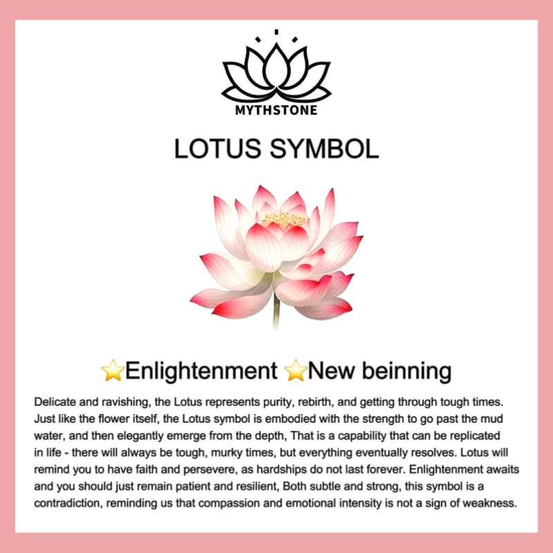 Mythstone Natural Rose Quartz & Amethyst Mala Bead Lotus Pendant Bracelet - Image 11