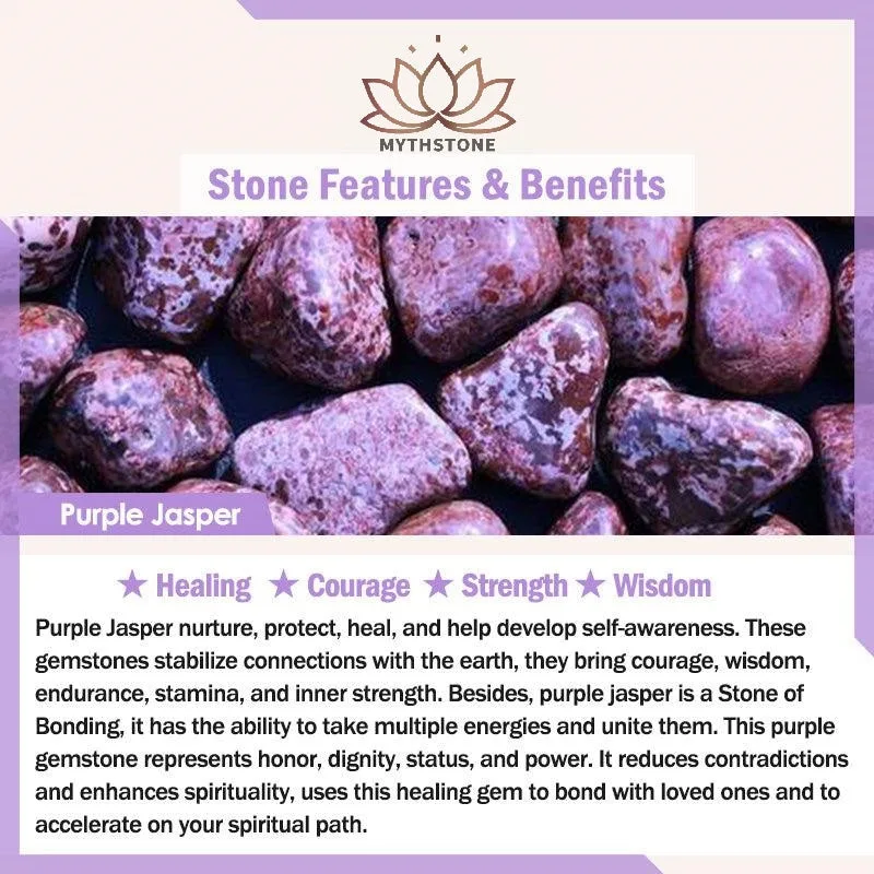 Mythstone 2PCS Healing Crystal Emperor Stone Tiger Eye Bead Bracelet - Image 27