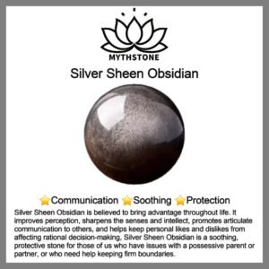 Mythstone Natural Silver Sheen Obsidian Lion Wrist Mala Protection Tassels Pocket Mala Car Decoration Silver Sheen Obsidian 15970d6a 3eed 4537 B4a7 C77f77c040c8 300x300