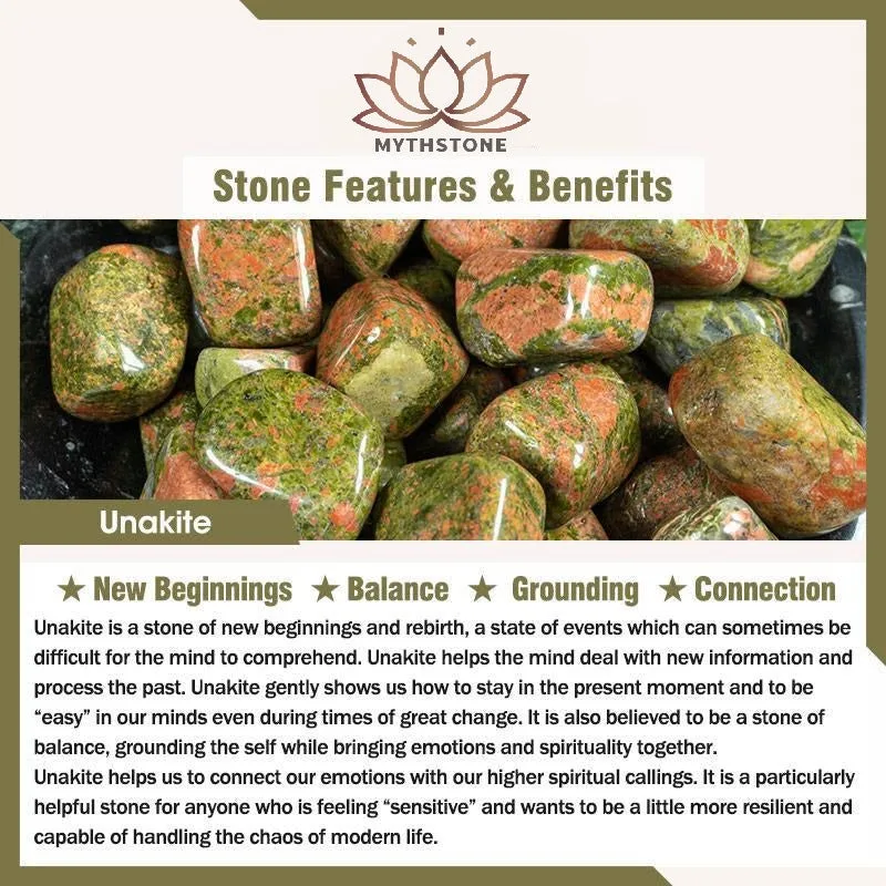 Mythstone Natural Lazurite Pietersite Unakite Om Mani Padme Hum Bead Positive Bracelet - Image 15