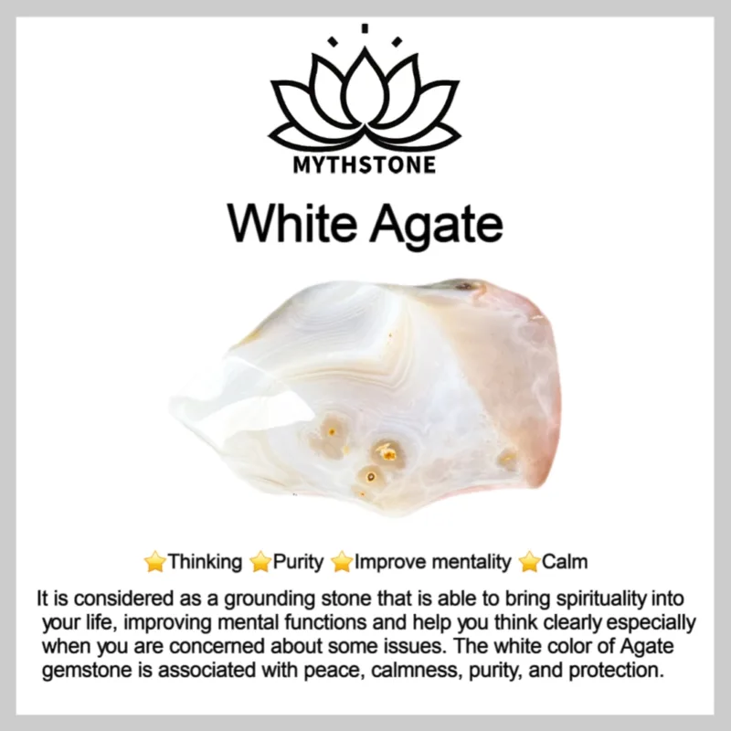 Mythstone White Agate Red Agate Luck Wrist Mala Tassels Pocket Mala Car Decoration - Image 12