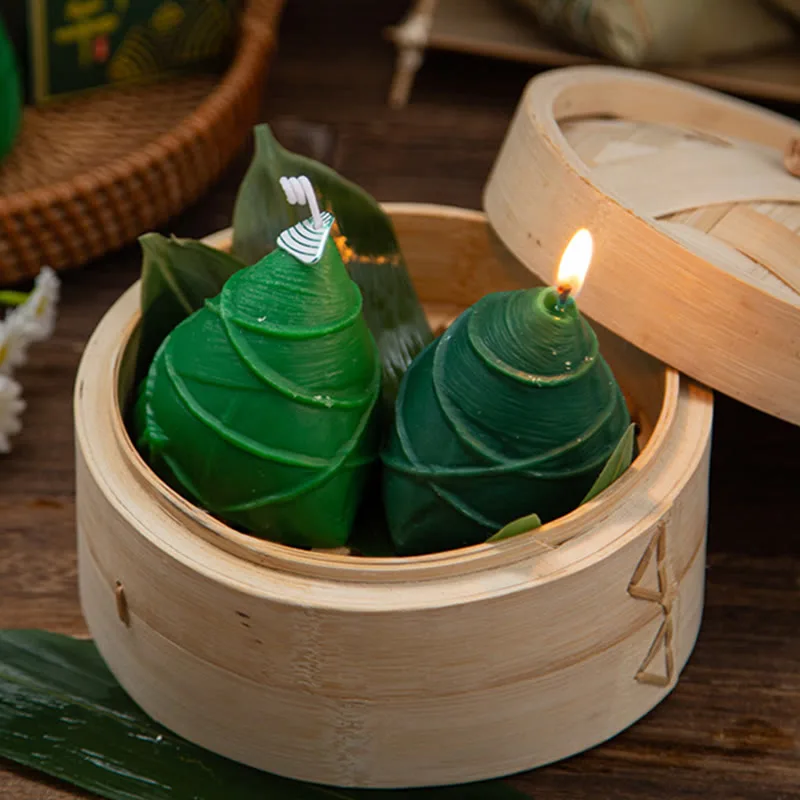 Mythstone Dragon Boat Festival Zongzi Pattern Scented Candle Gift For Family Friends - Image 13
