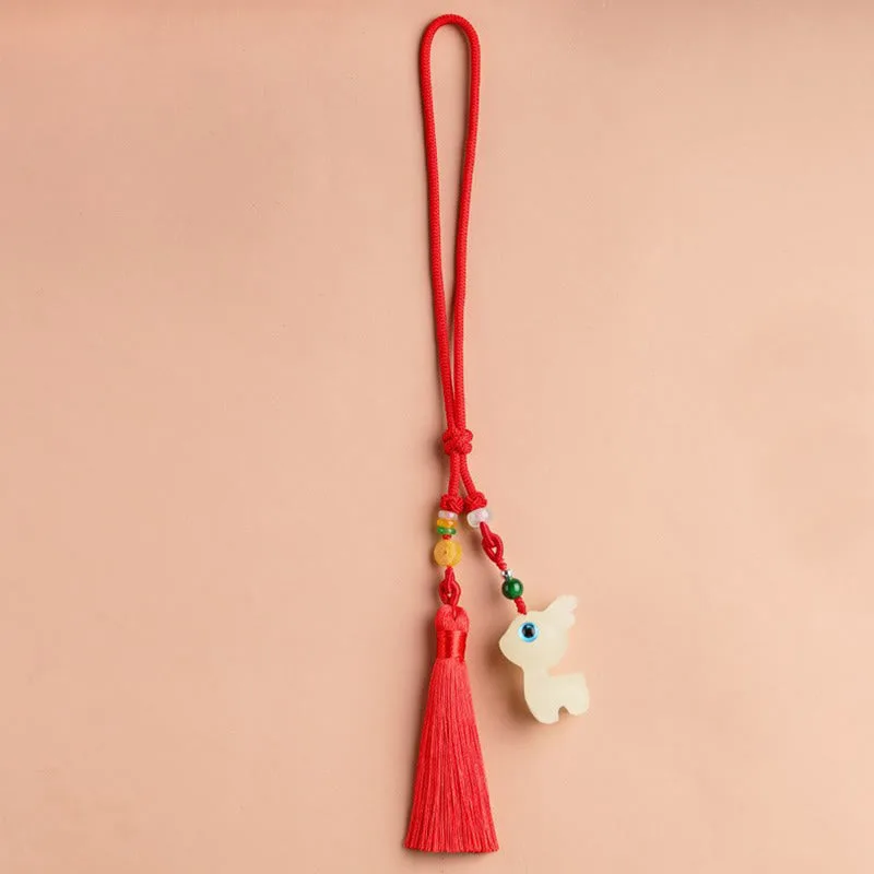 Mythstone Mini Cute Deer Glowstone Luminous Lucky Deer Energy Key Chain Phone Car Hanging Decoration - Image 10
