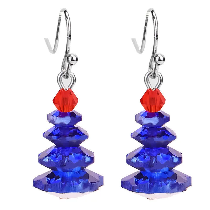 Mythstone Various Crystals Christmas Tree Amethyst Peace Healing Drop Earrings - Image 11