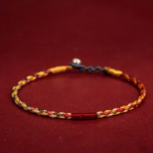 Mythstone Handmade Five Color Thread Luck Couple Child Adult Bracelet