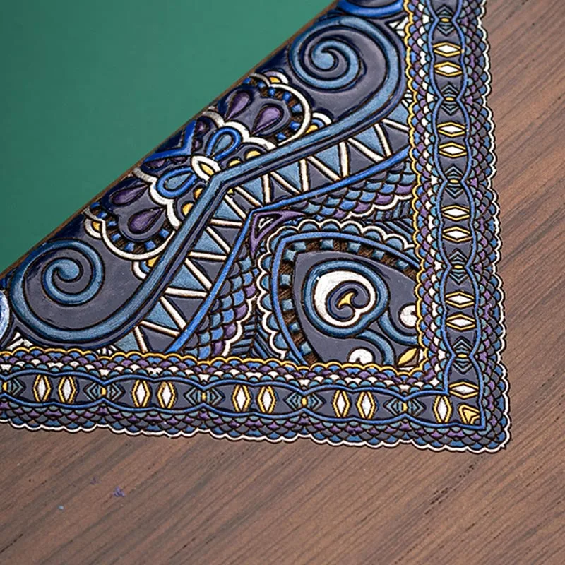 Mythstone Vintage Handmade Black Walnut Wood Jewelry Storage Box With Mirror - Image 5