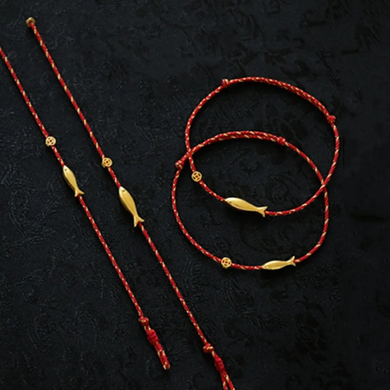 Mythstone 14K Gold Plated Koi Fish Luck Wealth Braided Bracelet - Image 11