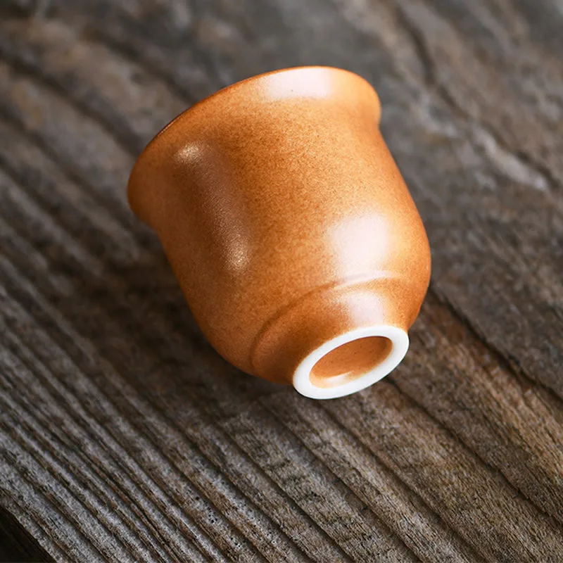 Mythstone Small Dunhuang Frescoes Lotus Ceramic Teacup Kung Fu Tea Cup 90ml - Image 9