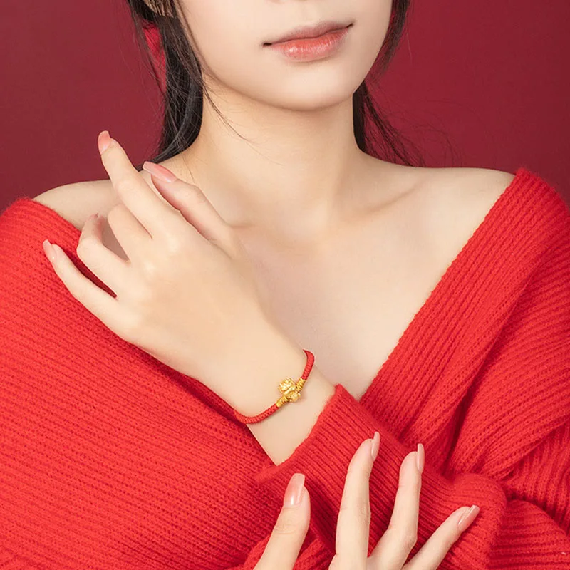 Mythstone 999 Sterling Silver Year of the Dragon Copper Coin Fortune Dragon Fu Character Luck Handcrafted Red String Braided Bracelet - Image 19