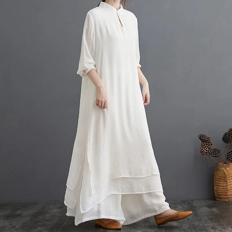 Mythstone Simple Pattern Meditation Prayer Spiritual Zen Practice Yoga Clothing Women's Set - Image 19