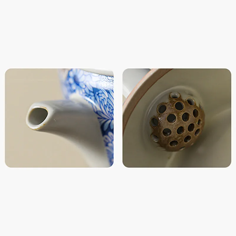 Mythstone Lotus Chrysanthemum Plum Blossom Flower Teacup Kung Fu Tea Cup Teapot - Image 22
