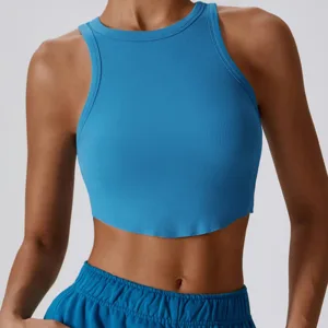 Mythstone Sleeveless Crop Tank Top For Tennis Sports Yoga